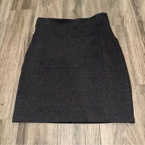 Elegant Charcoal Women's Pencil Skirt